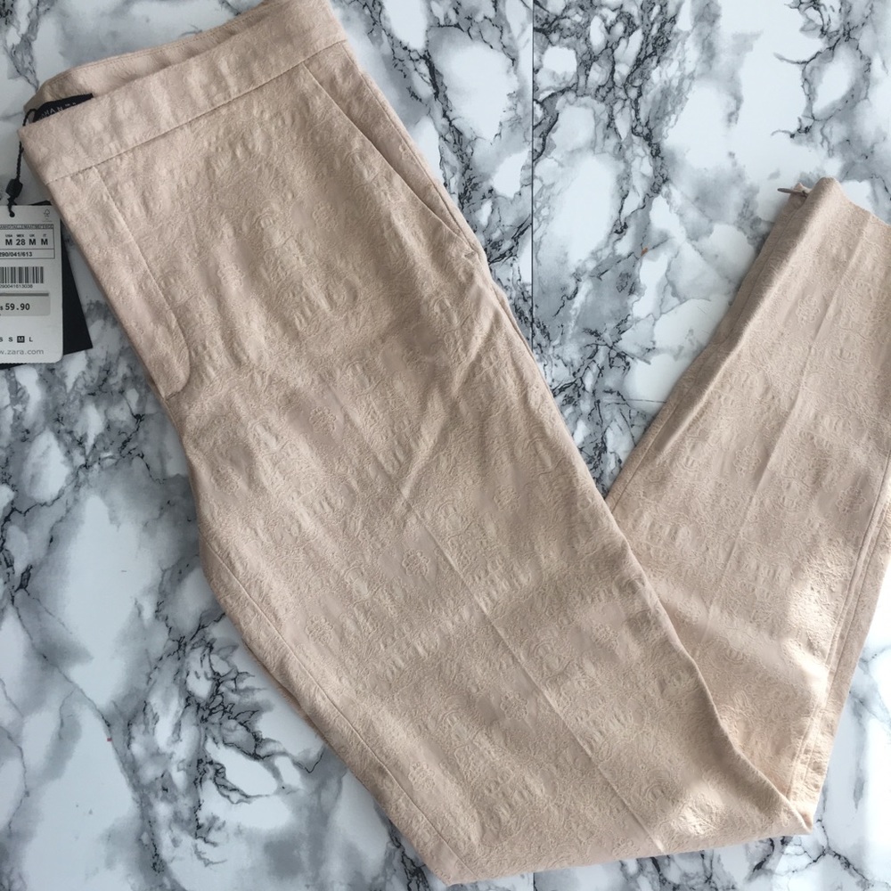 Zara beige women trousers szM